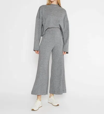 RIPLEY RADER SWEATER KNIT WIDE LEG PANT IN HEATHER GREY