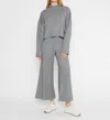 Ripley Rader Sweater Knit Wide Leg Pants In Heather Gray In Grey