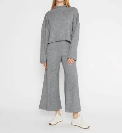 RIPLEY RADER SWEATER KNIT WIDE LEG PANT IN HEATHER GREY