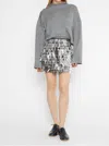 Ripley Rader Tinsel Micro Mini Skirt In Silver In Silver