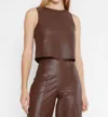 Ripley Rader Vegan Leatehr Tank In Chesnut In Multi