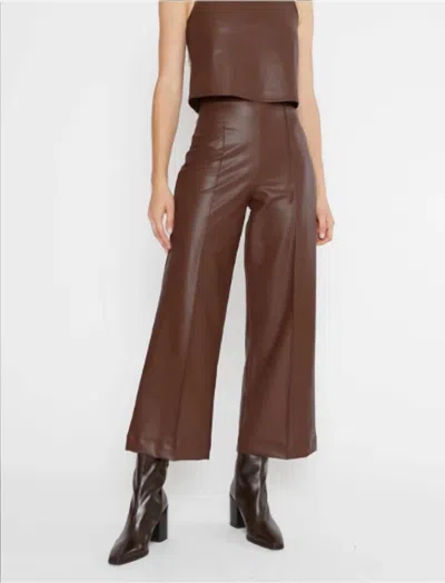 Ripley Rader Vegan Straight Cropped Pant In Chestnut In Brown
