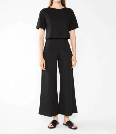 Ripley Rader Wide Leg Cropped Pants In Black