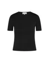 Ripley Rader Women's Fitted Tee Top In Black In Black