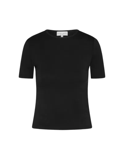 Ripley Rader Women's Fitted Tee Top In Black