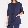 Ripley Rader Women's Ponte Knit Oversized Blazer In Navy In Blue
