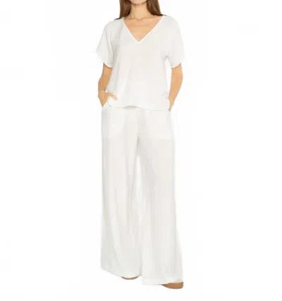 Ripley Rader Women's Satin Crepe Yacht Pant In Off White