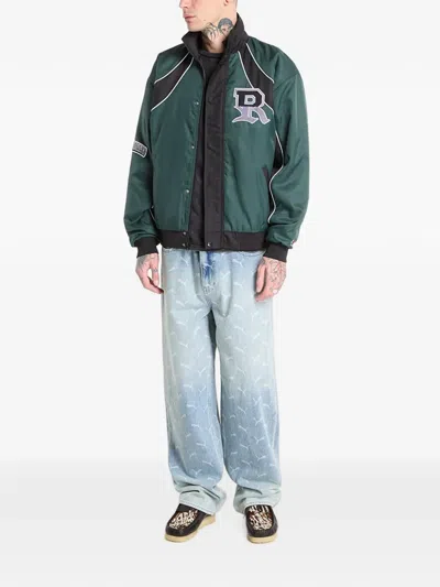 Ripndip Athletics Race Logo-patch Jacket In Green