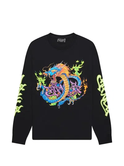 Ripndip Dragonology Long-sleeve T-shirt In Black