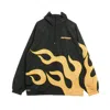 Ripndip Flaming Hot Anorak Men's Removable Windbreaker In Black
