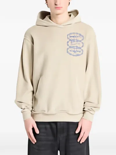 Ripndip Linked Up Reverse-stitched Hoodie In Gray