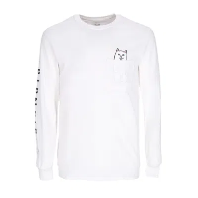 Ripndip Lord Nermal Men's Long Sleeve T-shirt L/s White