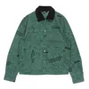 Ripndip Men's Jeans Scribble Button Up Jacket Forest Green In Forest Green