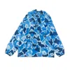 Ripndip Men's Nerm Camo Fanorak Camo Blue Removable Windbreaker In Camo Blue