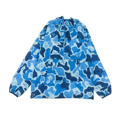 Ripndip Men's Nerm Camo Fanorak Camo Blue Removable Windbreaker