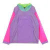 RIPNDIP MEN'S PULL-ON WINDBREAKER FLO-RES COLOR BLOCK MULTI