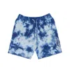 Ripndip Men's Short Tracksuit Trousers Ripntail Sweat Shorts Blue Acid Wash In Blue Acid Wash