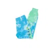 Ripndip Save The World Men's Lightweight Tracksuit Pants Embroidered Sweatpants Aqua/green Tie Dye In Aqua/green Tie Dye