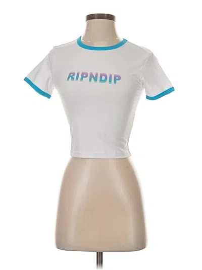 Pre-owned Ripndip Short Sleeve T-shirt In White