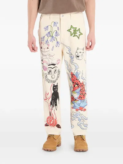 Ripndip Travis Straight-leg Trousers In Neutral