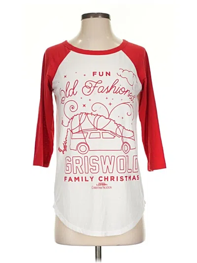 Pre-owned Ripple Junction 3/4 Sleeve T-shirt In Red