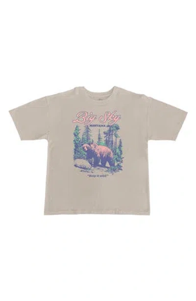 Ripple Junction Big Sky Montana Graphic T-shirt In Gray
