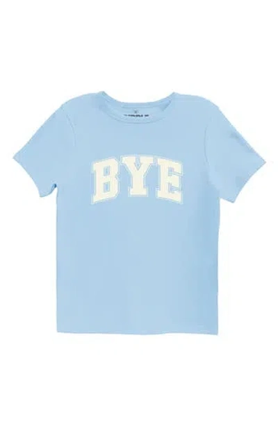 Ripple Junction Bye Varsity Graphic T-shirt In Blue