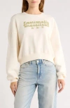 Ripple Junction Emotionally Unavailable Sweatshirt In White