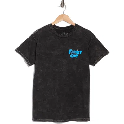 Ripple Junction Family Guy Cotton Graphic T-shirt In Mineral Wash Black