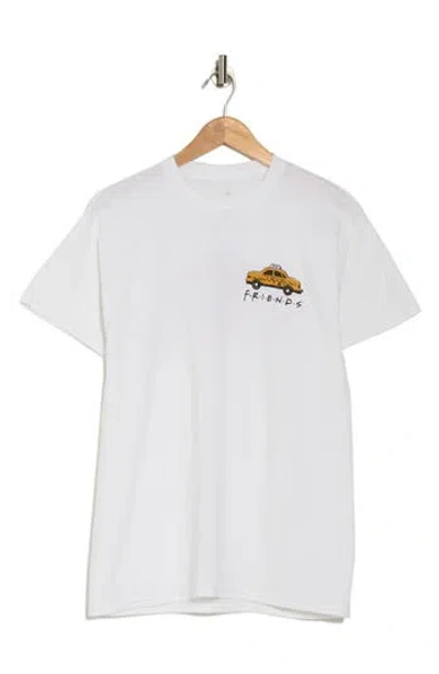 Ripple Junction Friends Taxi Graphic T-shirt In White