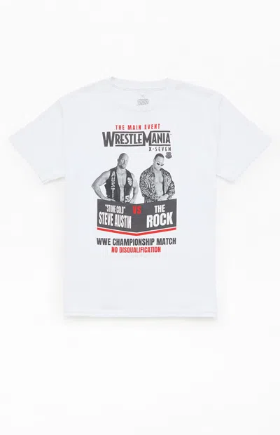 Ripple Junction Kids Wrestlemania Stone Cold Steve Austin Vs. The Rock T-shirt In White