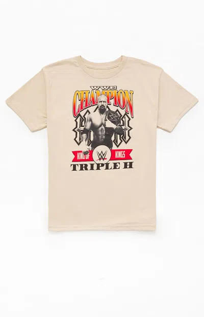 Ripple Junction Kids Wwe Champion King Of Kings T-shirt In Cream In Multi