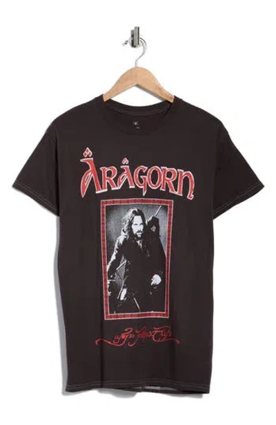 Ripple Junction Lord Of The Rings Fellowship Cotton Graphic T-shirt In Black
