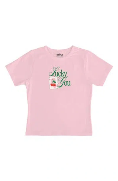 Ripple Junction Lucky You Card Graphic Baby Tee