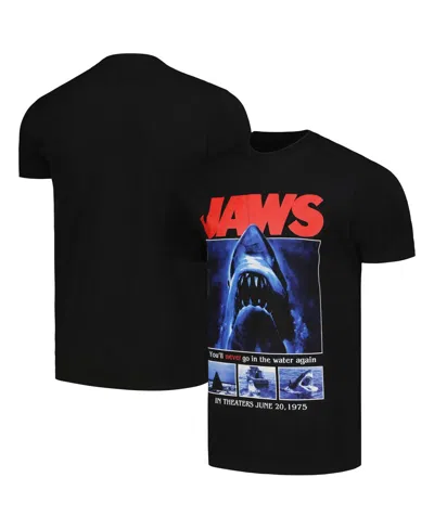 Ripple Junction Men's Black Jaws Movie Poster T-shirt