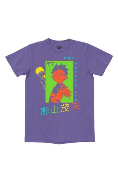 Ripple Junction Mob Psycho 100 Shigeo Graphic T-shirt In Purple