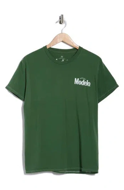 Ripple Junction Modelo Cotton Graphic T-shirt In Green