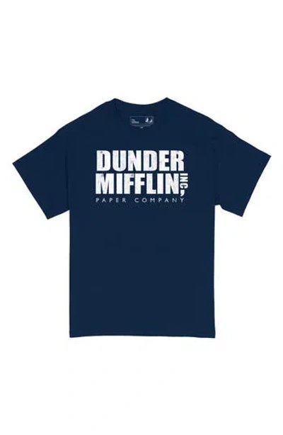 Ripple Junction Office Dunder Mifflin Graphic T-shirt In Navy