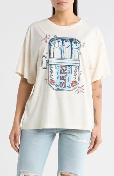 Ripple Junction Sardines Graphic T-shirt In White