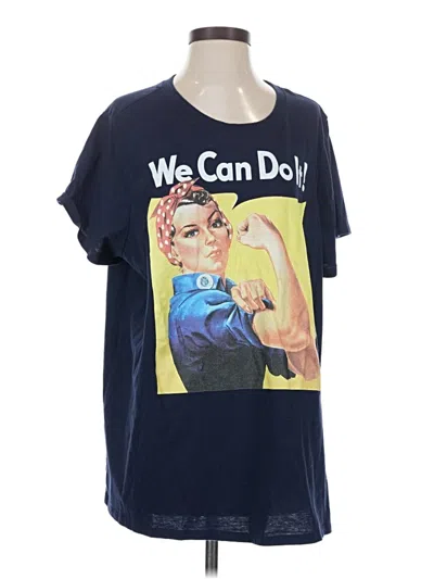 Pre-owned Ripple Junction Short Sleeve T-shirt In Blue