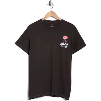 Ripple Junction Spongebob Jellyfish Fields Graphic T-shirt In Black