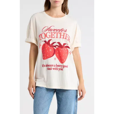 Ripple Junction Sweeter Together Graphic Tee In Coconut Milk