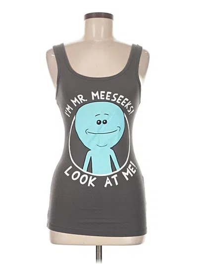 Pre-owned Ripple Junction Tank Top Gray Sweetheart Neckline Tops