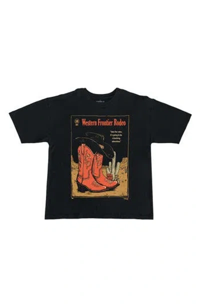 Ripple Junction Western Frontier Graphic T-shirt In Black