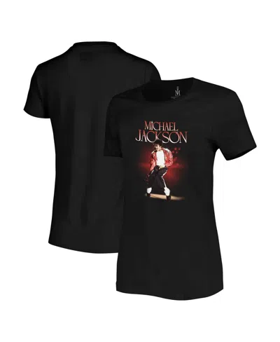 Ripple Junction Women's Black Michael Jackson Dancing T-shirt