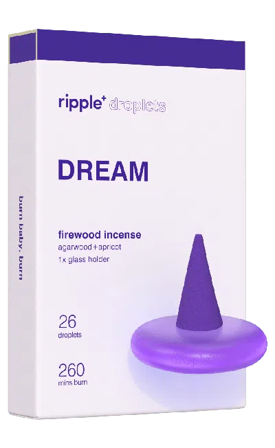 Ripple Pink / Purple Dream Incense Droplet - Firewood Aroma