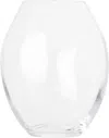 Rira Addled Short Vase In Clear