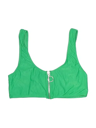 Pre-owned Ris-k Swim Swimsuit Top Green Swimwear