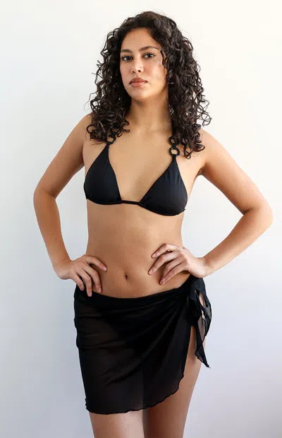 Ris-k Women's Hidden Oasis Sarong In Black