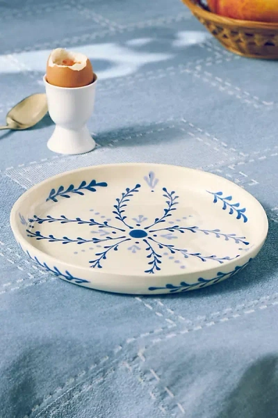 Rise And Shine Ceramics Rise And Shine Ceramic Dessert Plate In Blue